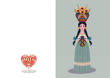 Load image into Gallery viewer, Mujer de Flores Card